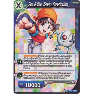 Thẻ bài Dragonball - TCG - Pan &amp; Giru, Energy Fortification / BT13-033'