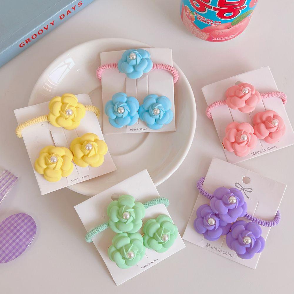 Dây Buộc Tóc Màu Kẹo Ngọt Phong Cách Hàn Quốc Cổ Điển Dễ Thương Cho Nữ
