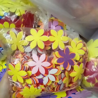 Hoa vải nỉ dập sẵn 5cm