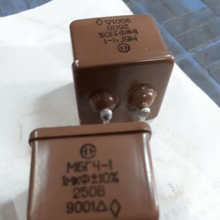 Tụ dầu NGA 1mf -250 v ( liên xô) bộ 2 chiếc