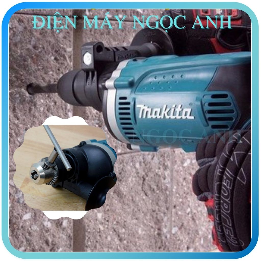Máy khoan đục bê tông tường cầm tay bắn bắt vặn vít Makita HP1630 điện mini đa chức năng giá rẻ
