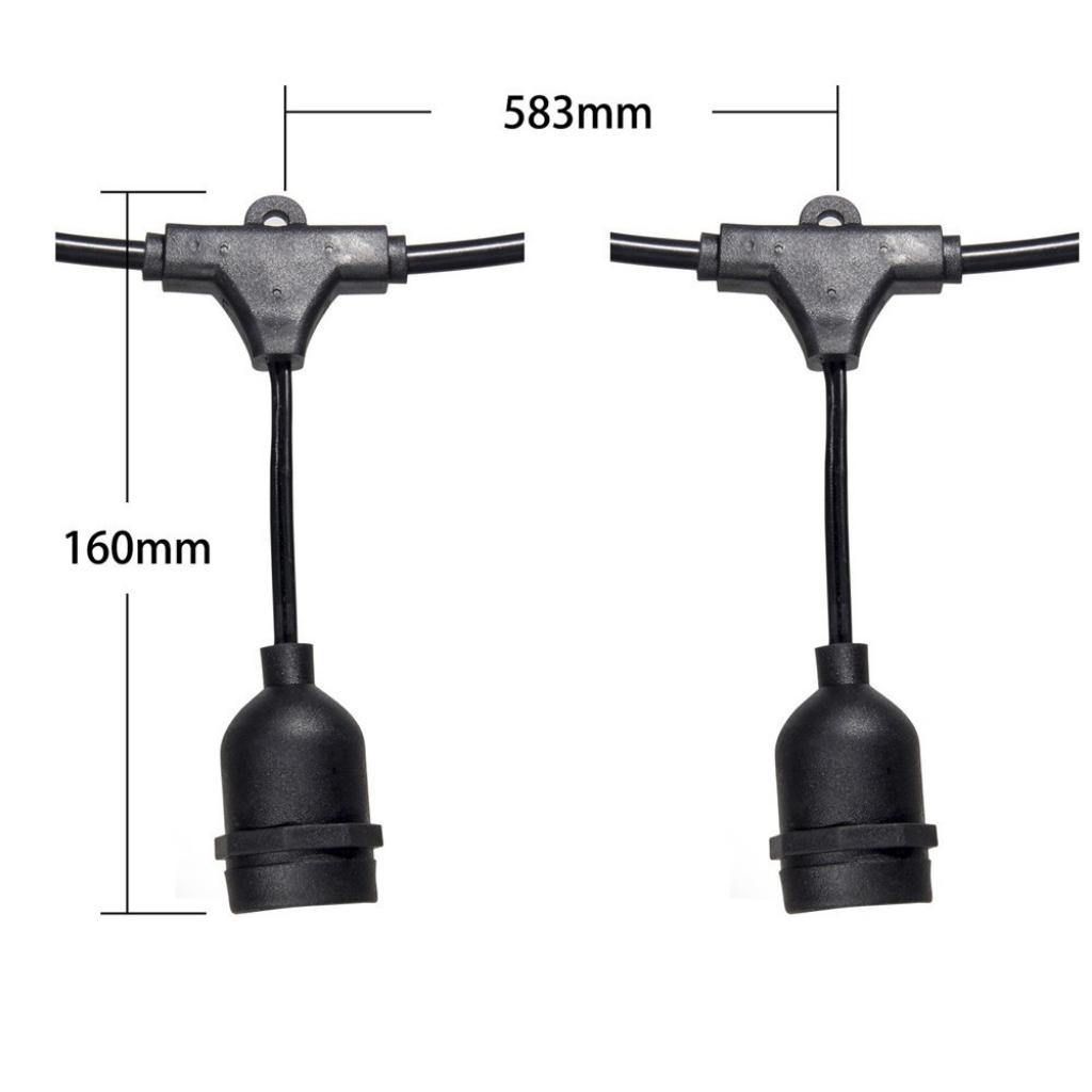 Dây đèn trang trí ngoài trời,đèn led trang trí 5m 10đuôi, 7m 15đuôi,10m 20đuôi, chống nước, lõi đồng cao cấp