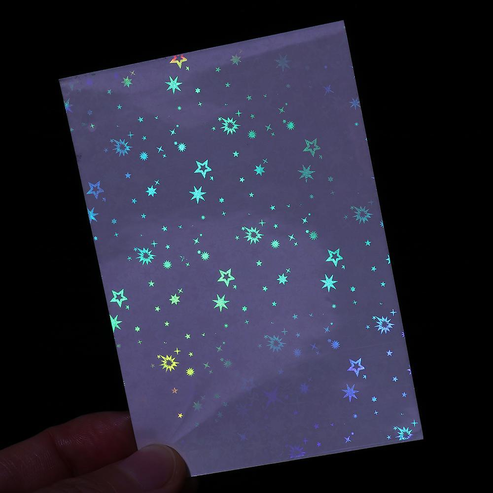 Miếng Dán Trang Trí Móng Tay Hình Trái Tim / Ngôi Sao Lấp Lánh