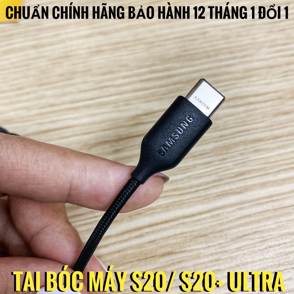 [Hàng Zin 100%] Tai nghe liền dây chân cắm type C cho máy S20/S20+/S20 Ultra