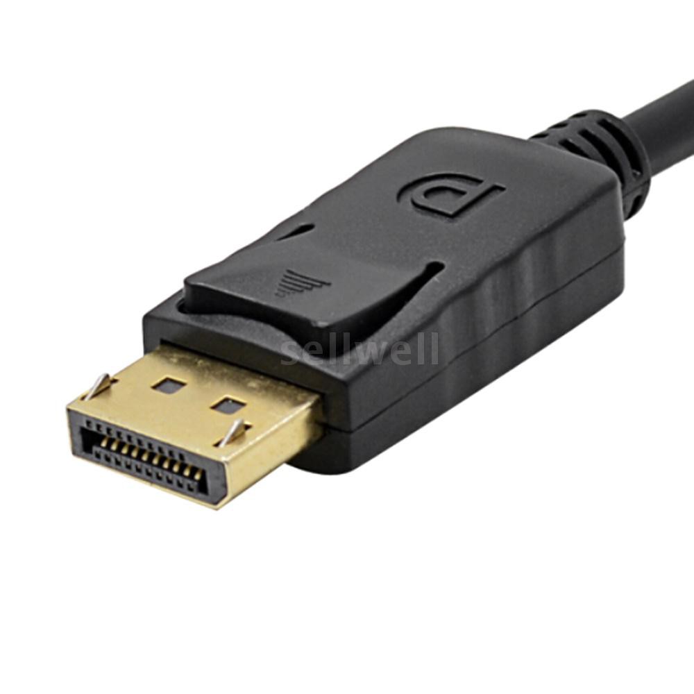 Dây cáp cắm chuyển đổi cổng hiển thị DP sang VGA 1.8M 1080P cho máy chiếu DTV TV