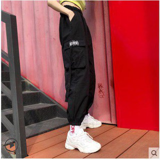 [HÀNG QUẢNG CHÂU] Quần túi hộp lưng thun unisex
