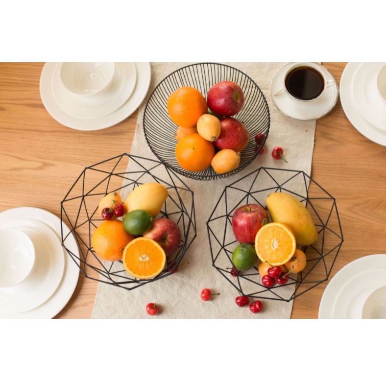 Rổ kim loại đựng trái cây, hoa quả đa năng trong phòng khách, mẫu mới nhất - HÀNG CÓ SẴN - Daisy.decor