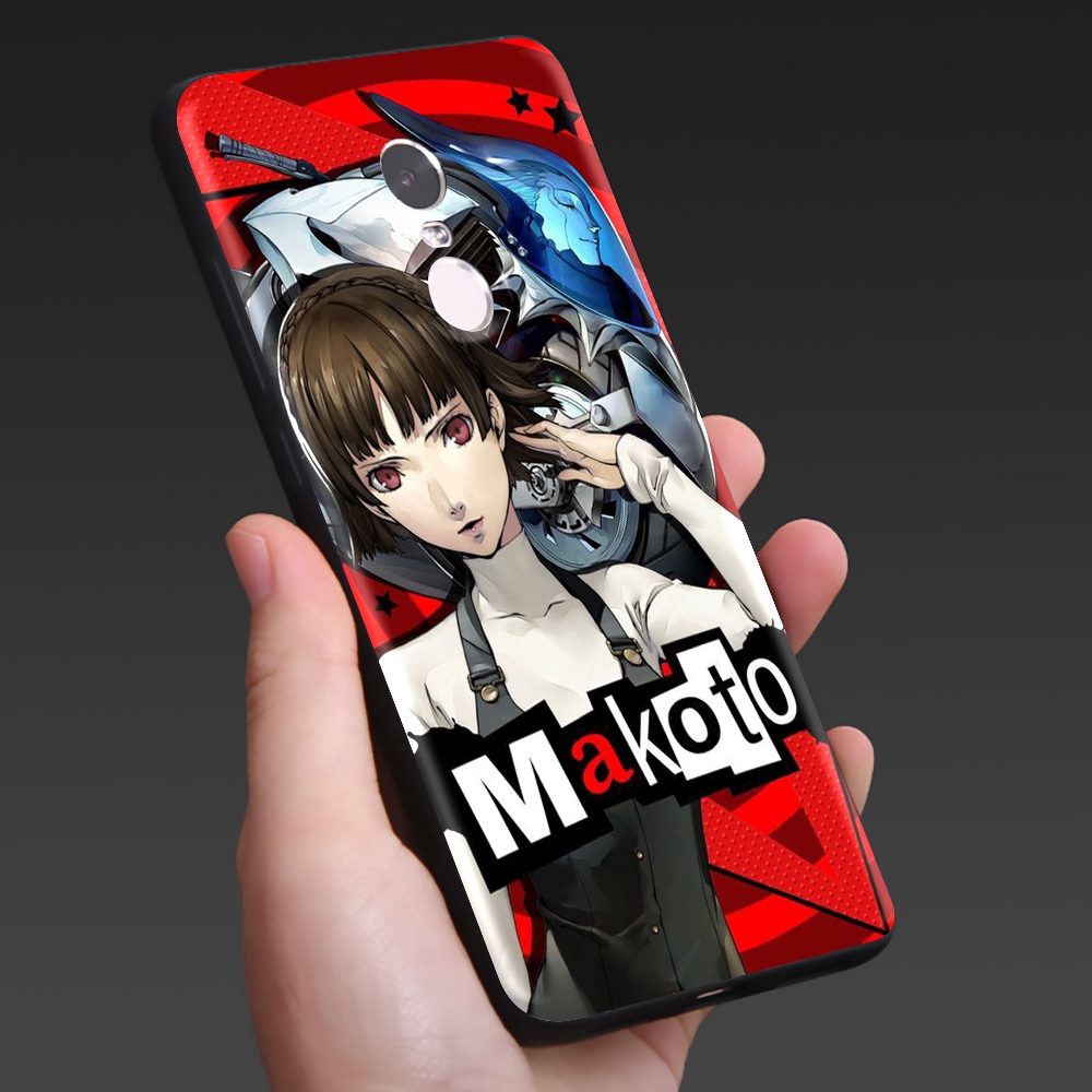 Ốp điện thoại mềm họa tiết Persona 5 cho Redmi Note 4A 4X 5 5A 6 6A 7 Plus Pro