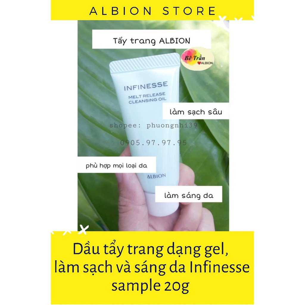 Gel Tẩy Trang làm sạch sâu Infinesse 20g