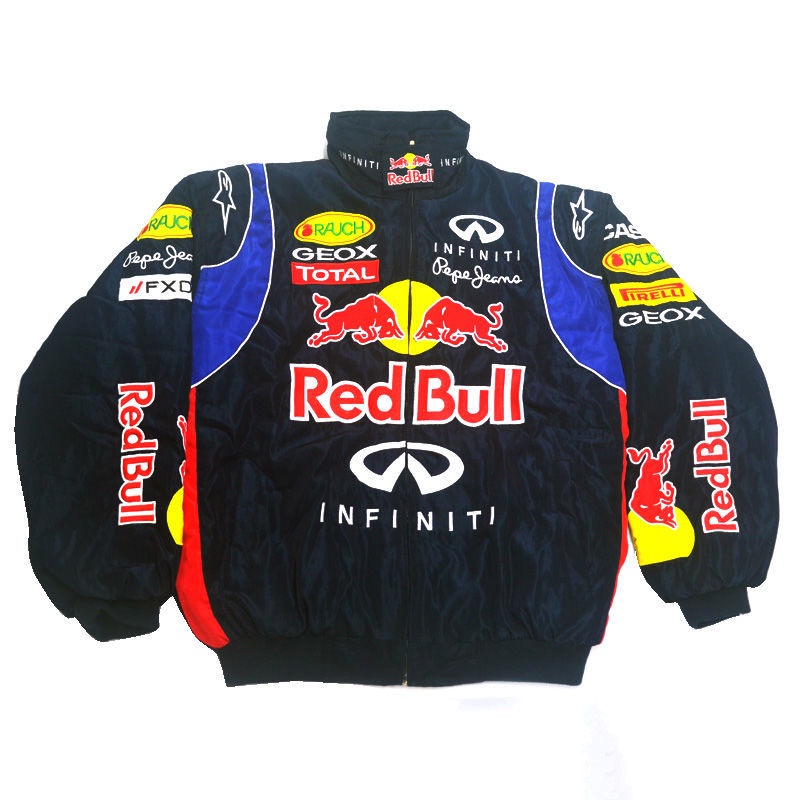 Red Bull Áo Khoác Jersey Dáng Rộng Giản Dị Đi Xe Mô Tô Đua Jersey Mùa Đông Cho Nam