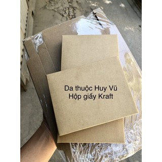 Hộp ví nam-nữ giấy Kraft tự gấp (10 hộp)
