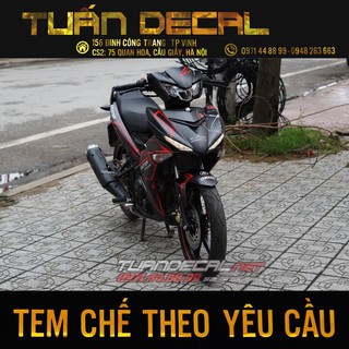 Tem Trùm Exciter 150 Clock 2019 - Thiết kế được theo yêu cầu riêng của từng khách hàng
