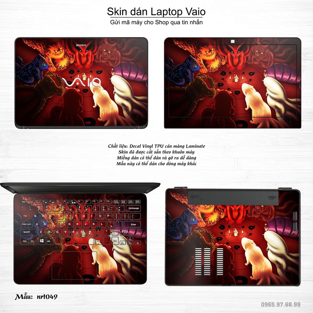 Skin dán Laptop Sony Vaio in hình Naruto _nhiều mẫu 2 (inbox mã máy cho Shop)