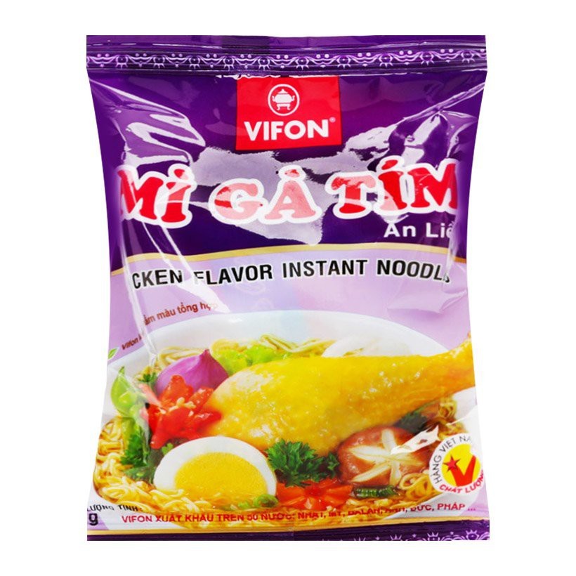 [HÀNG CÓ SẴN] Mì gà tím VIFON (30 gói × 75g)