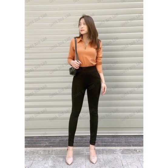 Quần legging W,ar,m cạp cao loại 1 chất cotton co giãn đủ size S-3XL