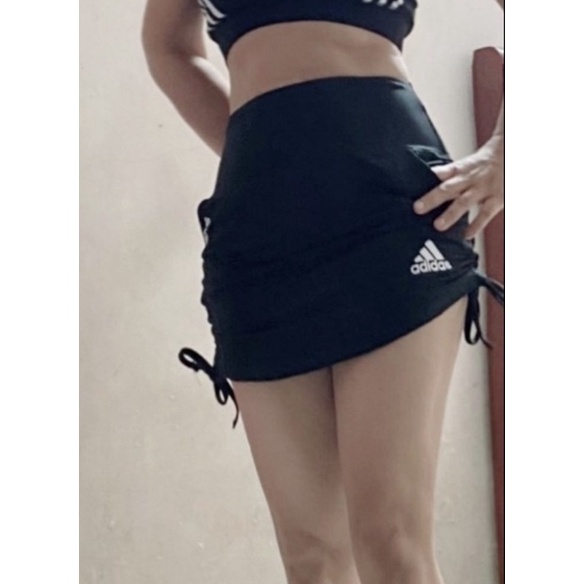 VÁY THỂ THAO RÙT DÂY 2 LỚP TẬP GYM YOGA AEROBIC