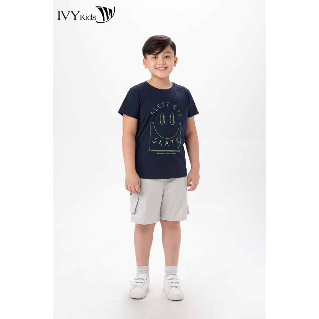 Áo thun Sleep Eat Skate bé trai IVY moda MS 57K1461