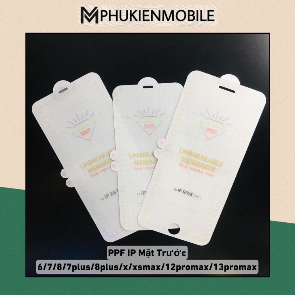 PPF IP MẶT TRƯỚC TRONG - NHÁM ĐỦ DÒNG IP6 ĐẾN 11PROMAX - BẢO VỆ MẶT KÍNH ĐIỆN THOẠI - CHỐNG TRẦY