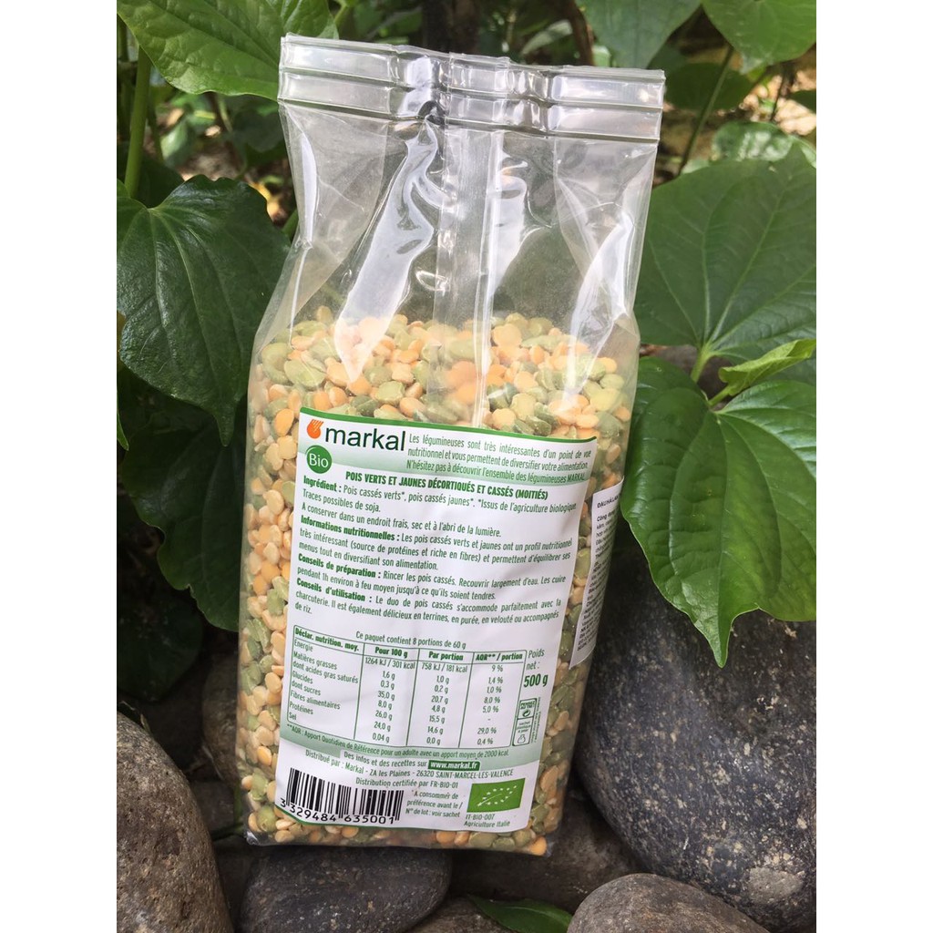 ORGANIC - Đậu Hà Lan Hữu Cơ Markal (Xanh & Vàng) 500g (PN)