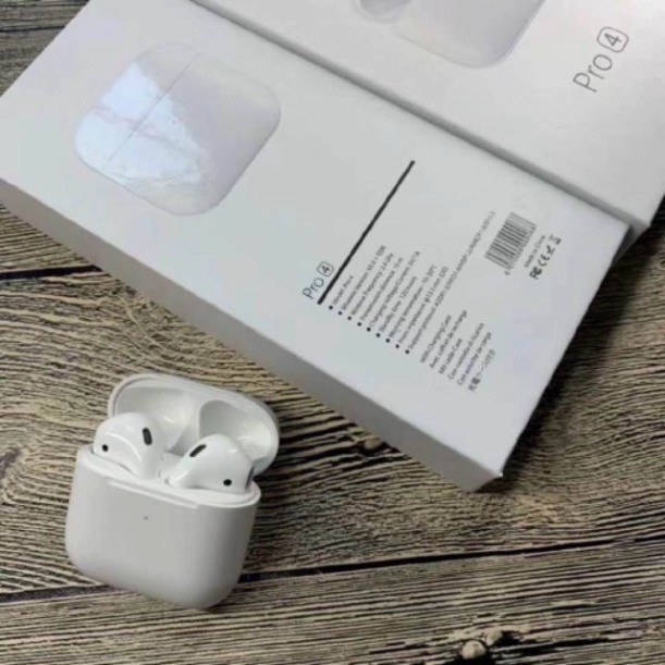 Tai nghe Airpod Pro 4 Blutooth Đàm thoại, âm thanh sắc nét, đổi tên và định vị chuẩn 2021 BH 1 Đổi 1 Trong 6 Tháng