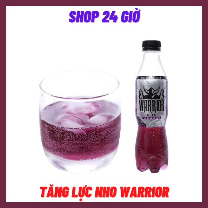 Nước Ngọt WARRIOR Vị Nho 1 Lốc 6 Chai - Shop 24 Giờ