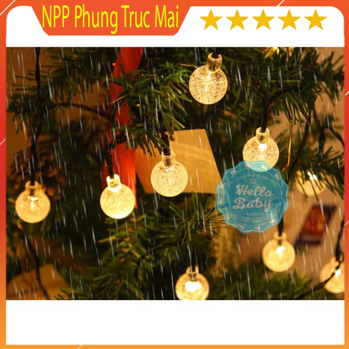 Đèn led bi bọt nước đèn nhấp nháy trang trí giáng sinh, tết - Dây đèn led loại 9M ánh sáng vàng và đổi màu