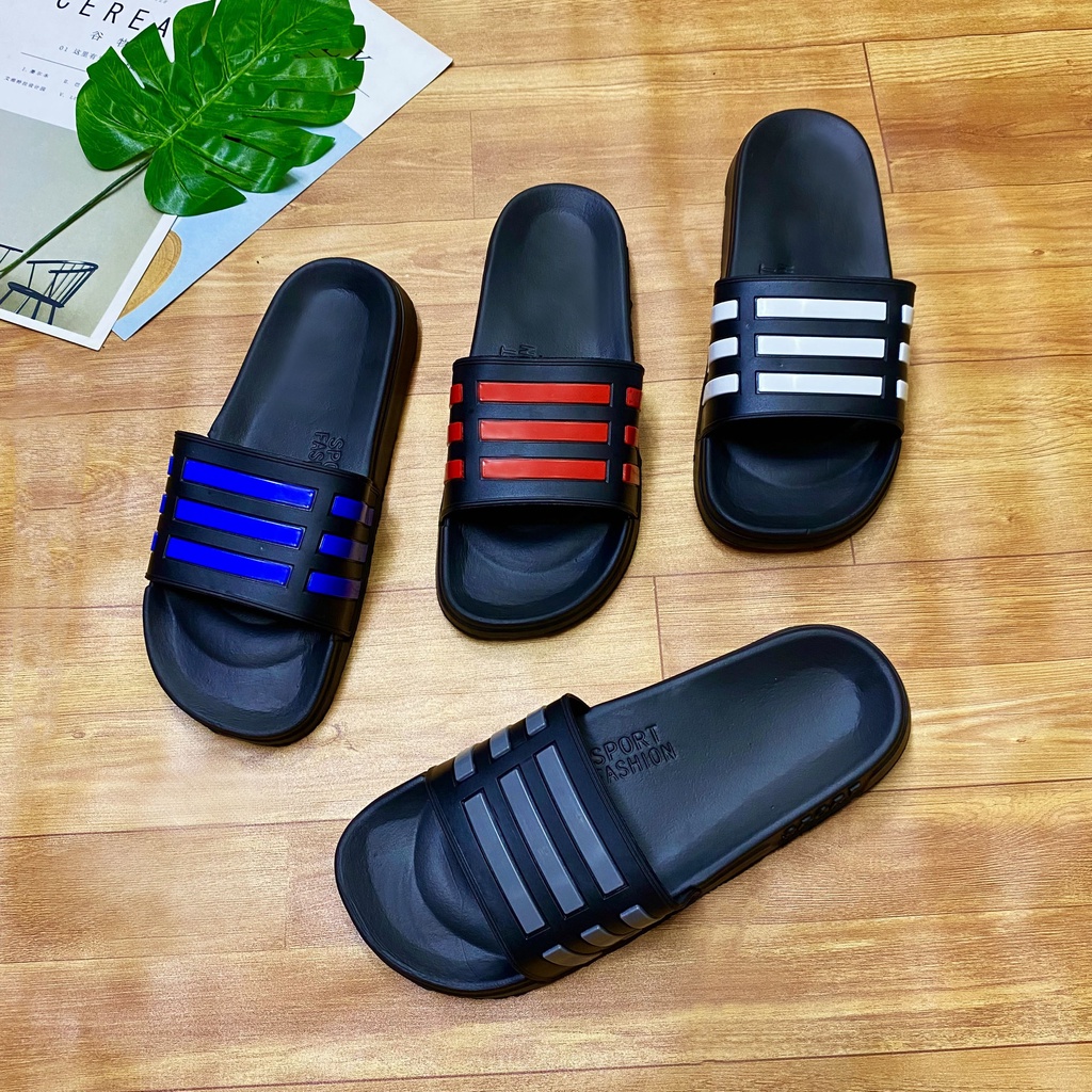Dép quai ngang nam sọc ngang phối màu trẻ trung - TT311