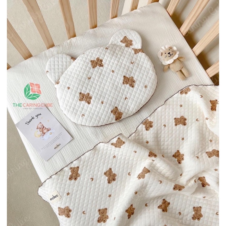 Ủ choàng xô mỏng Mochee &amp; Set chăn gối Mochee