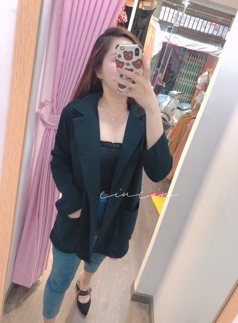 Áo Blazer Cổ Vest Hai Túi ?🍃 | BigBuy360 - bigbuy360.vn