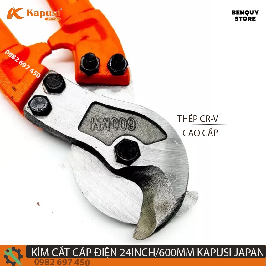 KÌM CẮT CÁP ĐIỆN - KÉO CẮT CÁP CHÍNH HÃNG KAPUSI JAPN. KÍCH THƯỚC 24-32-36INCH. KHÁCH CHỌN ĐÚNG PHÂN LOẠI MÌNH CẦN MUA.