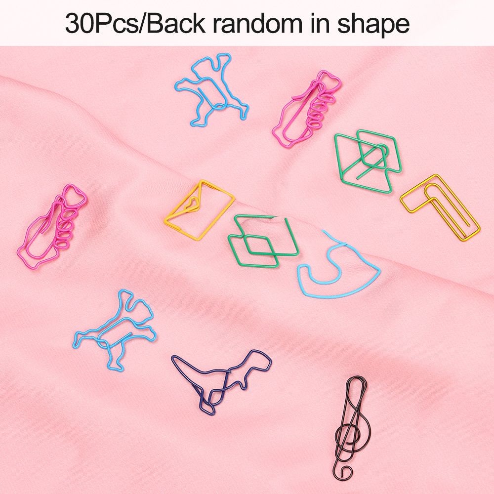 Daphne Set 30 Kẹp Giấy Hình Động Vật Nhiều Màu Dễ Thương Đa Ứng Dụng