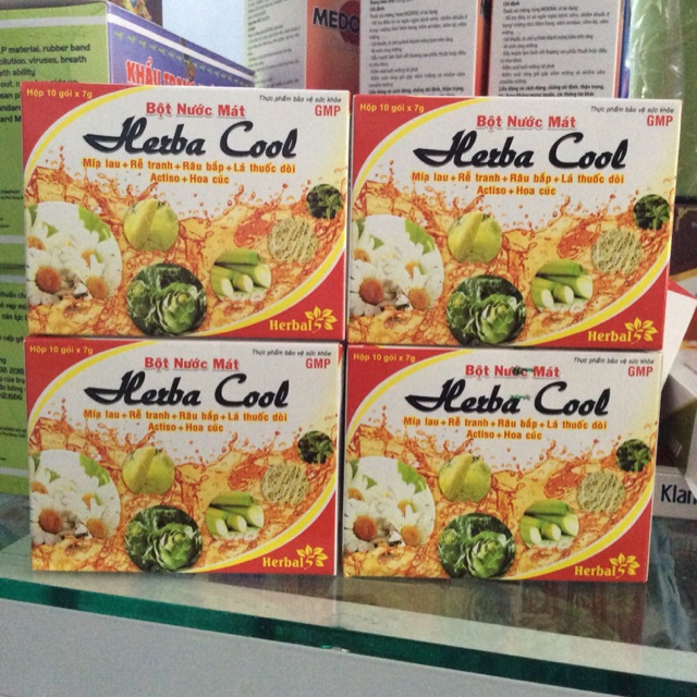 BỘT NƯỚC MÁT HERBA COOL Hộp 10 gói