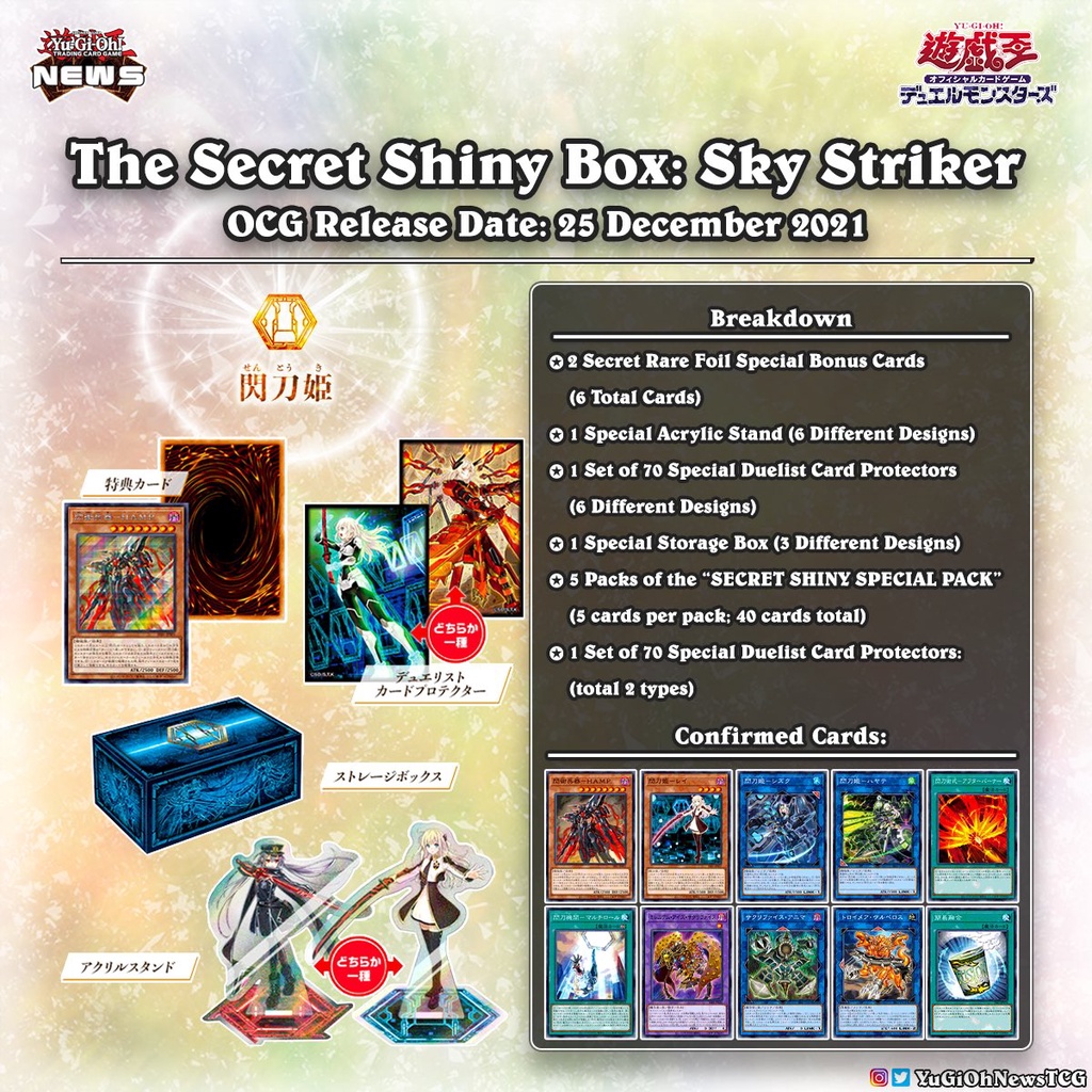 [Yugioh Funny Shop] Thẻ bài Promo Pack + Pack lẻ trong hộp SECRET SHINY BOX