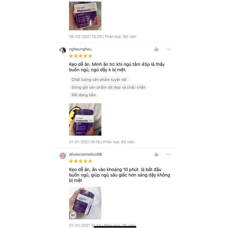 Kẹo dâu hỗ trợ giấc ngủ Natrol Melatonin | BigBuy360 - bigbuy360.vn