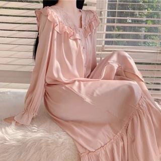 ORDER VÁY NGỦ DÀI ULZZANG CỔ BÈO REN TIỂU THƯ ĐANG SALE SỐC rẻ nhất shopee