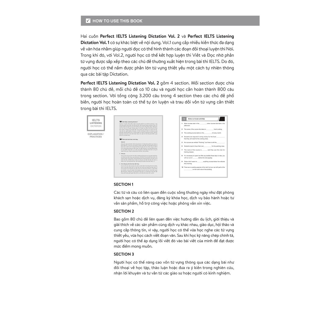 Sách - Perfect Ielts Listening Dictation Vol.2 - William Jang - Alphabooks