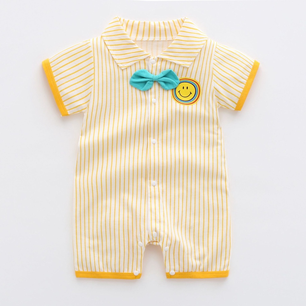 Bộ Áo Liền Quần Bằng Cotton Trơn 101220 Dành Cho Bé