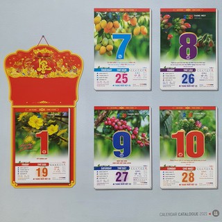 Lịch Bloc Đại 2021 Bốn Mùa Thịnh Vượng (Siêu Cực Đại 30x40cm, Cực Đại 25x35cm)
