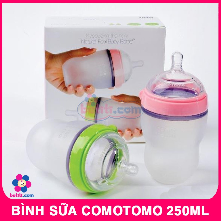 Bình Sữa Silicon Comotomo 250ml Cho Bé