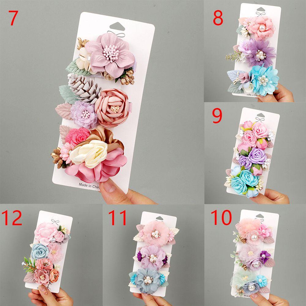 Set 3 Kẹp Tóc Hình Cánh Hoa Xinh Xắn