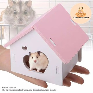 Nhà ngủ lắp ráp cửa tim cho Hamster