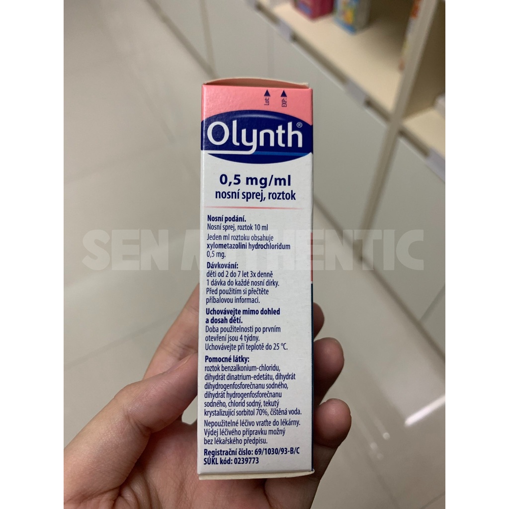 Xịt mũi Olynth, 10ml - Dành cho trẻ từ 2 đến 7 tuổi