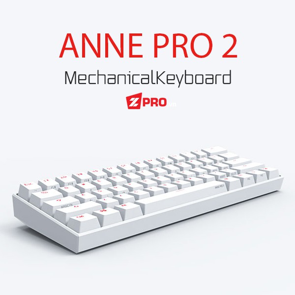 Bàn phím cơ Anne Pro 2 (Gateron Switch) - White Case