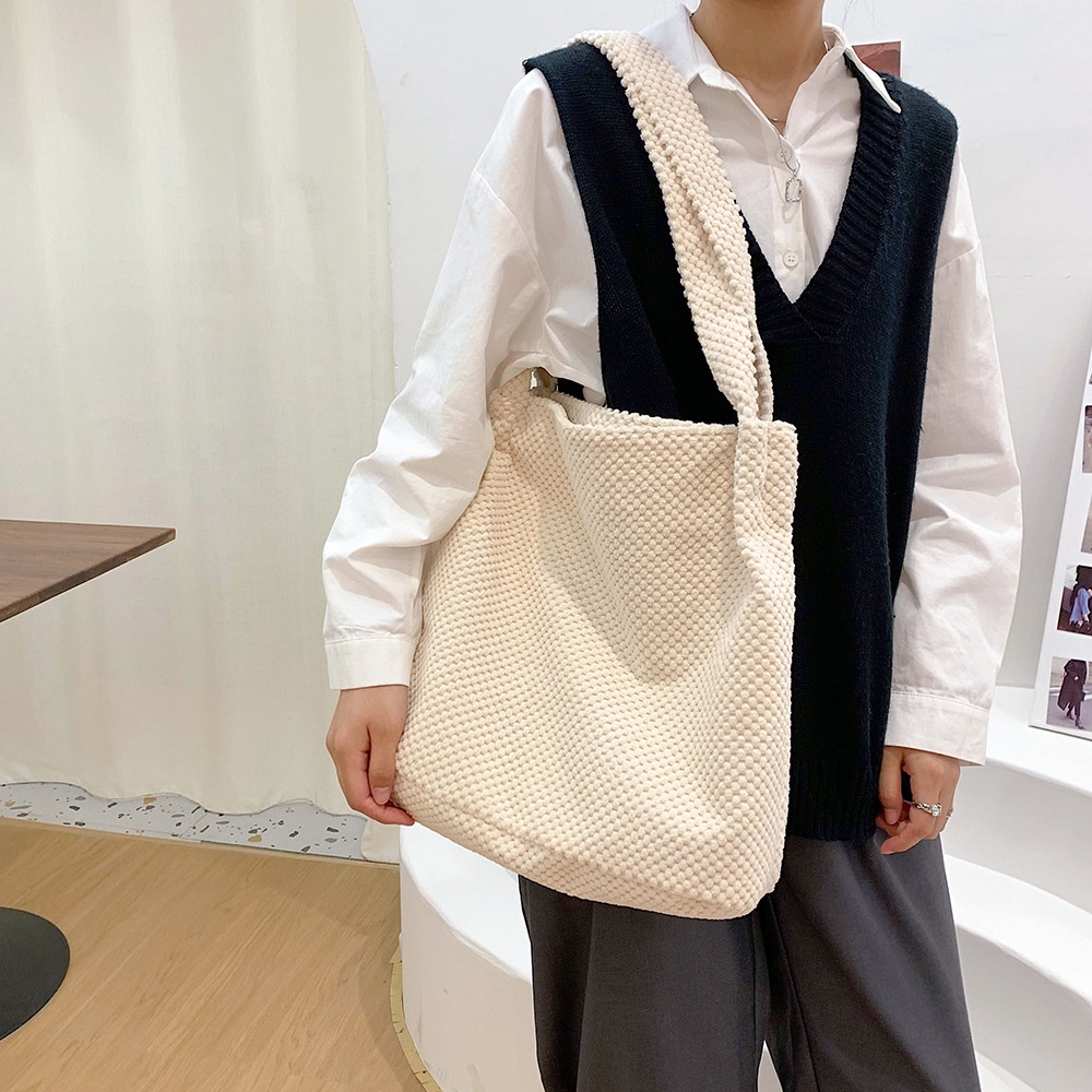 Túi Đeo JASMIN NOIR Chéo Đan Len Thiết Kế Đơn Giản Thời Trang Cho Nữ