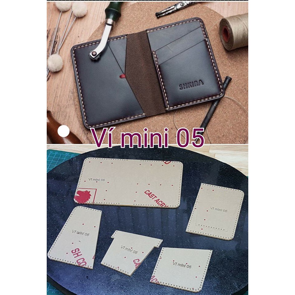 Rập ví mini 05 LUXI decor làm ví da handmade