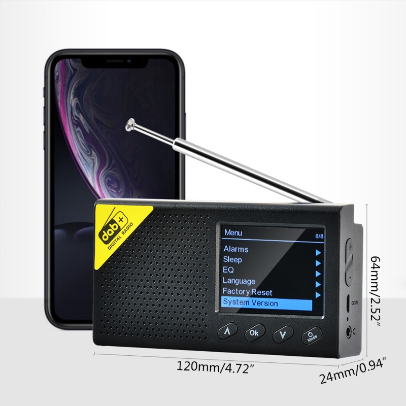 Radio kỹ thuật số DAB/DAB+ kết nối Bluetooth thiết kế nhỏ gọn tiện dụng