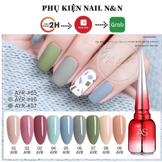 Sơn gel AS mẫu chai đỏ nhọn mã AYR chính hãng chai 15ml