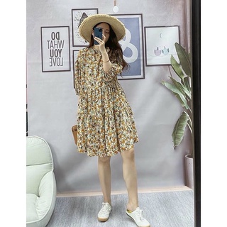 Váy hoa nhí tay bồng