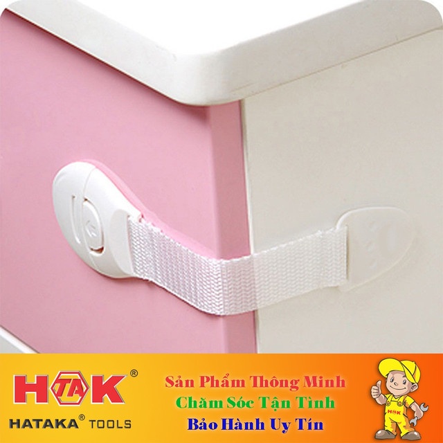 Dây Khóa Đai Nẹp Gài Cạnh Tủ T1 KIỂU DÂY VẢI, Cạnh Bàn, Tủ Lạnh, Ngăn Kéo Cửa - Chống Trẻ Em Kẹp Tay