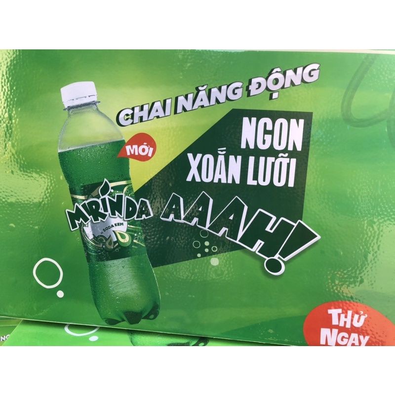 Lốc 6 chai Mirinda soda kem 390ml